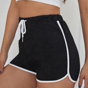 Black Drawstring Shorts